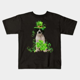 Lucky English Springer Spaniel Shamrock St Patrick's Day Kids T-Shirt